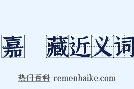 嘉興藏近义词是什么意思的图片